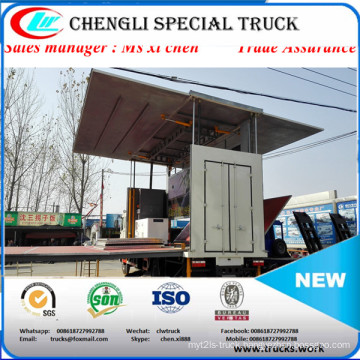 4X2 Middle Type Mobile Stage Truck for Roadshow Truck